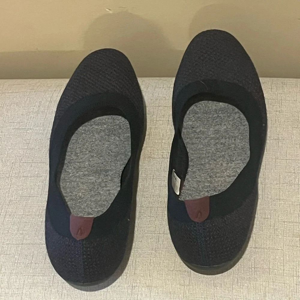 Allbirds Tree Breezer Ballet Flats in Night Navy, size 7.5
